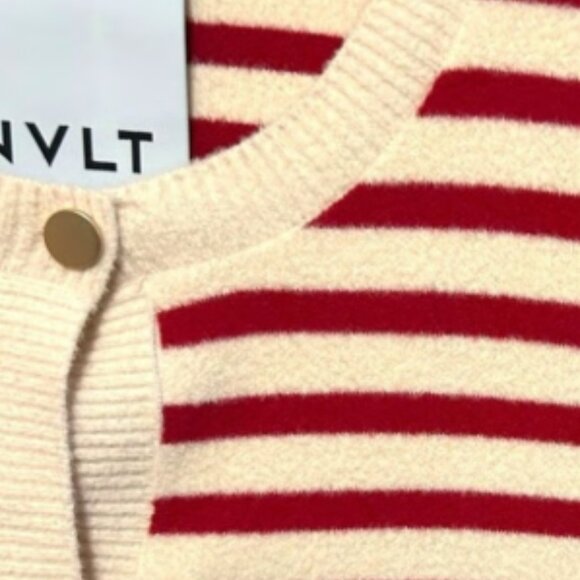Brand New by Anthropologie x NVLT Striped Cardigan Lady Sweater - Picture 9 of 16